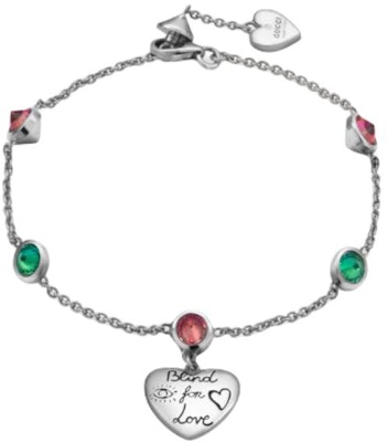 (W) GUCCI Pulsera de Plata Pura con Colgante de Corazón Plateado 502150J2874852218 Order (W) GUCCI Pulsera de Plata Pura con Colgante de Corazón Plateado 502150J2874852218