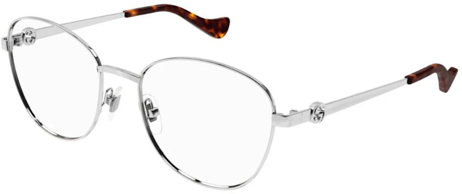 (W) Gafas Ópticas Ovaladas Plateadas GUCCI de Metal con Diseño de Logo Hueco. GG1601O003 Buy (W) Gafas Ópticas Ovaladas Plateadas GUCCI de Metal con Diseño de Logo Hueco. GG1601O003