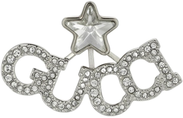 (Women) GUCCI Single-Side Script Logo Metal Earrings. 679057-J3F42-8162 Order (Women) GUCCI Single-Side Script Logo Metal Earrings. 679057-J3F42-8162