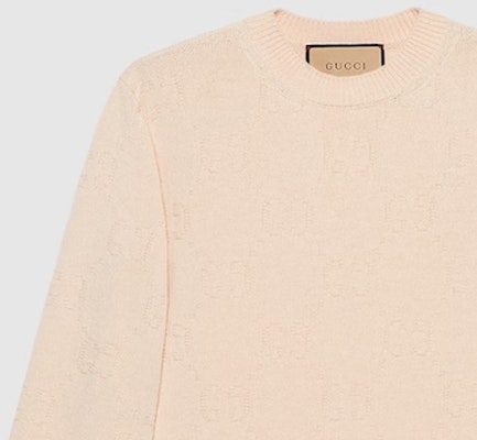 (Women) GUCCI Solid Color Jacquard Knit Sweater Khaki 695798-XKCE7-9163 Shop (Women) GUCCI Solid Color Jacquard Knit Sweater Khaki 695798-XKCE7-9163