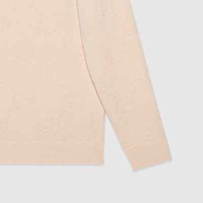(Women) GUCCI Solid Color Jacquard Knit Sweater Khaki 695798-XKCE7-9163 Cheap (Women) GUCCI Solid Color Jacquard Knit Sweater Khaki 695798-XKCE7-9163