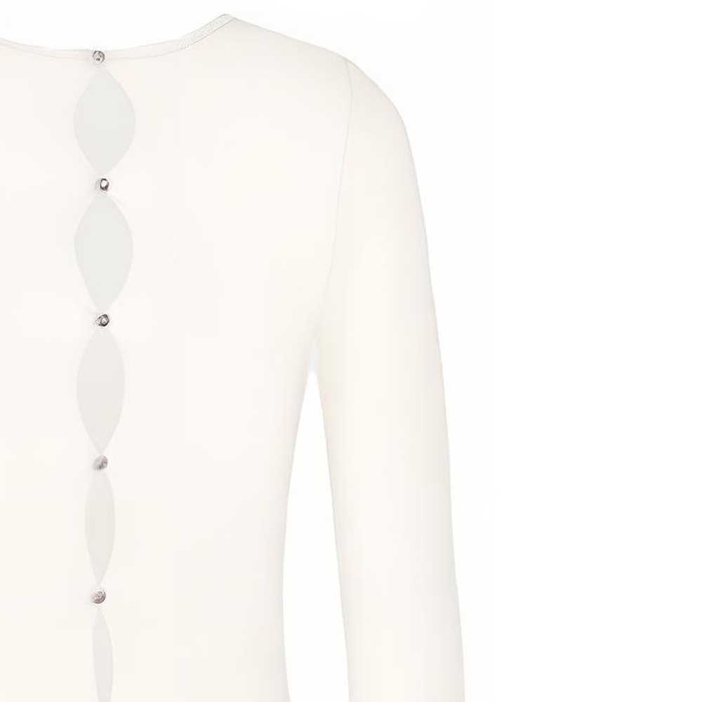 Cheap (Women) GUCCI  Solid Color Single-Breasted White Long Sleeve Sweater 766172-XKDJX-9200
