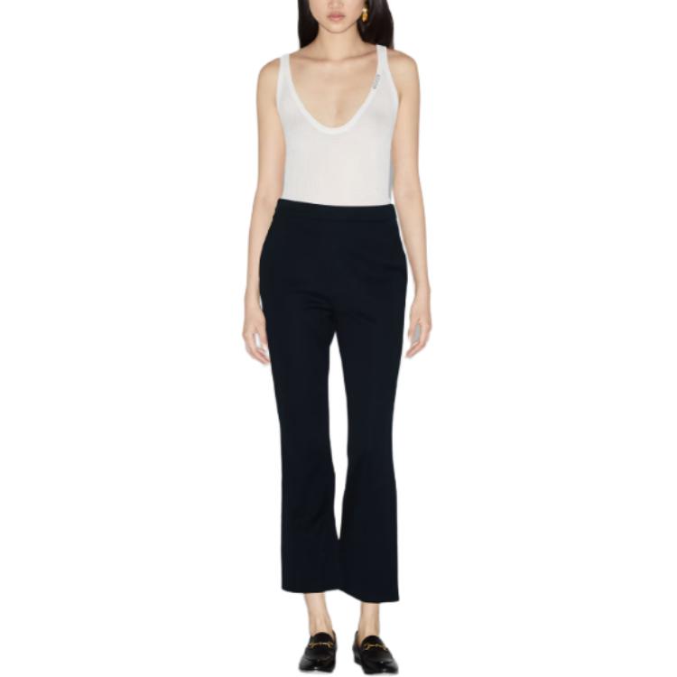 Lookbook (W) GUCCI Pantalones Casuales Acampanados Oscuros Azul Marino. 784934-ZAM6R-4433