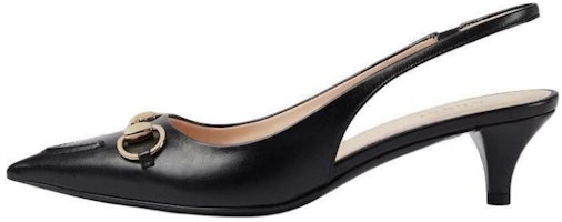 (Women) Gucci 'Spring Summer Collection Horsebit Slingback Cone Heel Black' 782407DMBT0-1000 (Women) Gucci 'Spring Summer Collection Horsebit Slingback Cone Heel Black' 782407DMBT0-1000