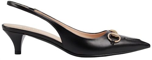 (W) 古驰春夏系列马衔扣黑色锥形高跟鞋 782407DMBT0-1000 Order (W) 古驰春夏系列马衔扣黑色锥形高跟鞋 782407DMBT0-1000