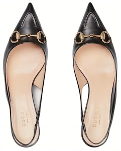 (W) (女性用) グッチ「春夏コレクション ホースビット スリングバック コーンヒール ブラック」782407DMBT0-1000 782407DMBT0-1000 Shop (W) (女性用) グッチ「春夏コレクション ホースビット スリングバック コーンヒール ブラック」782407DMBT0-1000 782407DMBT0-1000