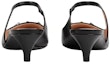 Purchase (W) Gucci 'Koleksi Musim Bunga Musim Panas Horsebit Slingback Tumit Cone Hitam' 782407DMBT0-1000