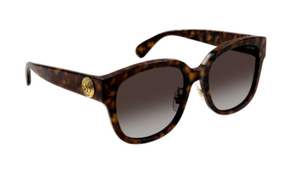 Shop (W) Gafas de Sol GUCCI Cuadradas de Acetato con Patillas de Logo en Carey. 25236378