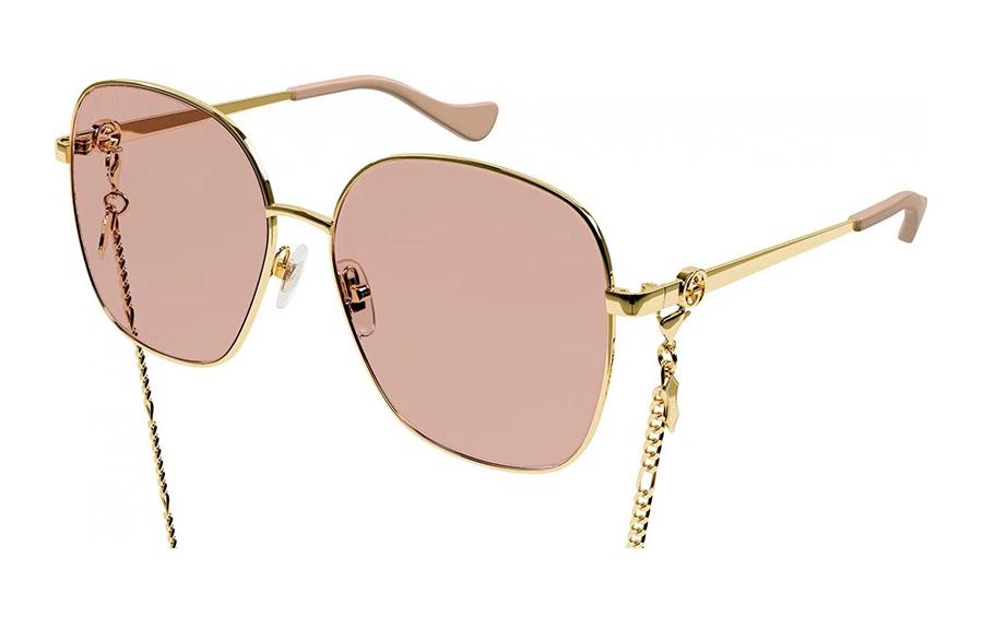 (Women) GUCCI  Square Metal Alloy Sunglasses GG1089 003