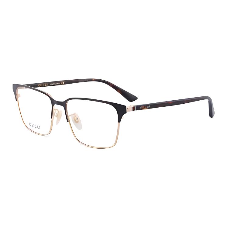 (Women) GUCCI  Square Optical Glasses with Logo, Alloy Frame, Multi-Color Options. GG0756-2