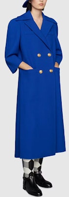 (W) GUCCI 2022春夏皇家藍雙排扣長版大衣 669523-ZHW10-4096 Purchase (W) GUCCI 2022春夏皇家藍雙排扣長版大衣 669523-ZHW10-4096