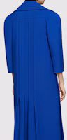 Sizing (Women) GUCCI SS22 Double-Breasted Long Coat in Royal Blue. 669523-ZHW10-4096