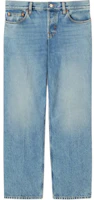 (Women) GUCCI Straight-Leg Cotton Five-Pocket Jeans Light Blue 812233-XDC7S-4009 (Women) GUCCI Straight-Leg Cotton Five-Pocket Jeans Light Blue 812233-XDC7S-4009