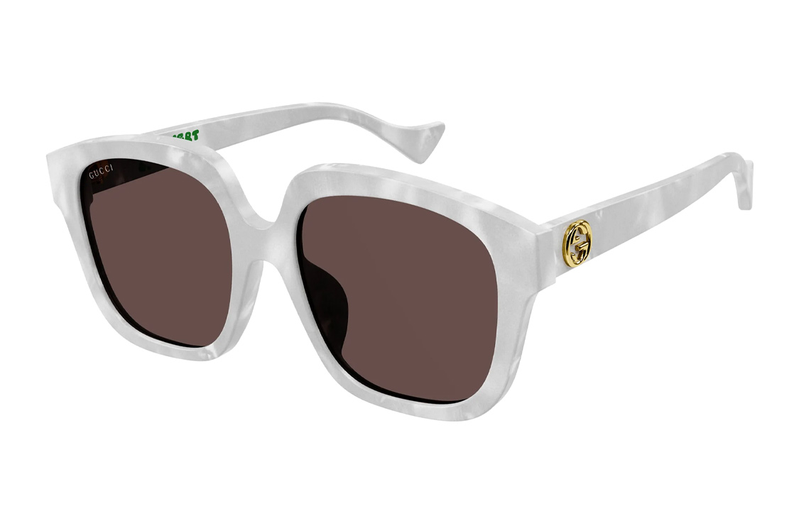 (Women) GUCCI  Stylish White Square Sunglasses with Minimalist Acetate Frame. GG1376SA001 圖 2