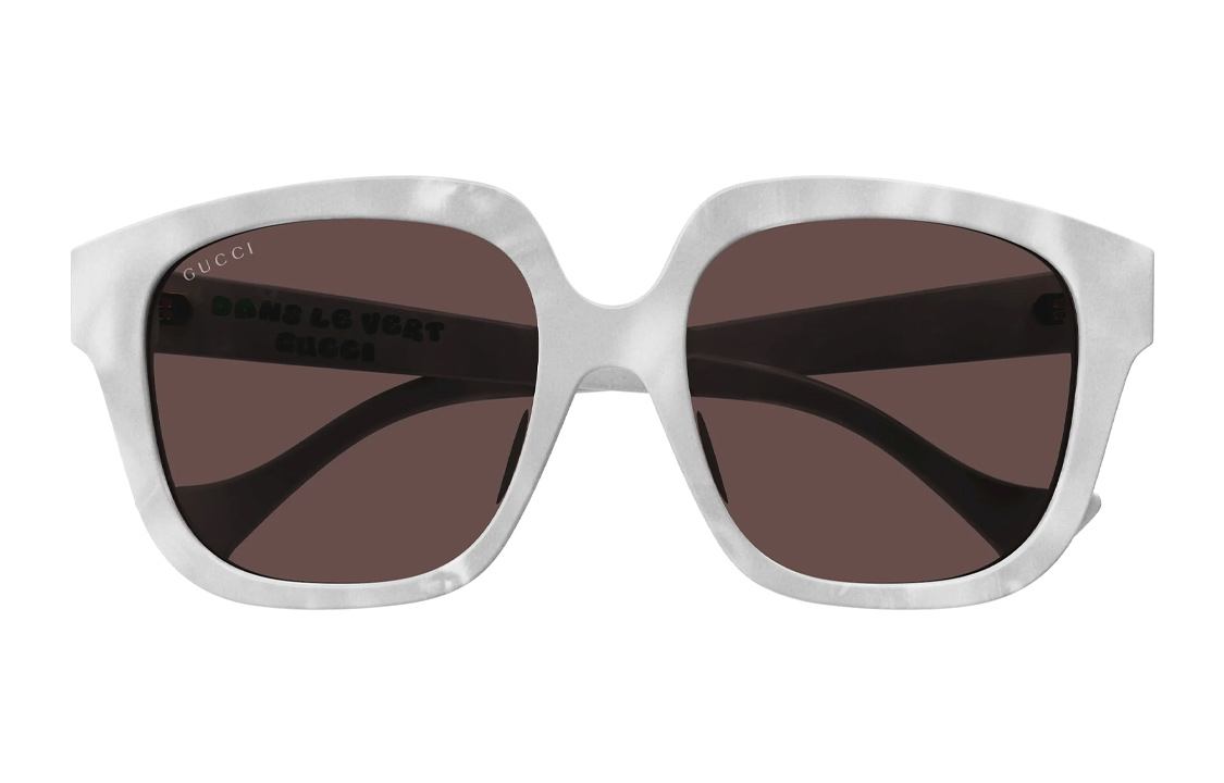 (Women) GUCCI  Stylish White Square Sunglasses with Minimalist Acetate Frame. GG1376SA001 圖 3