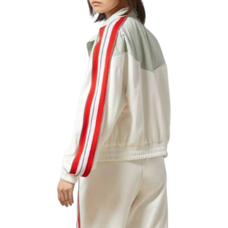 Purchase (Women) GUCCI  Technical Jersey Zip Sweatshirt White Colorblock Jacket. 766956-XJF6G-9267