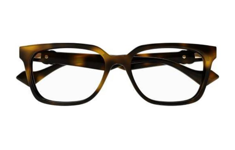 Lookbook (W) 구찌 토터스쉘 사각 옵티컬 안경 로고 템플 GG1537OK002