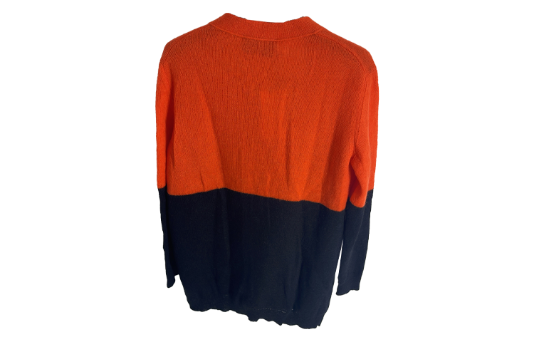 Lookbook (W) GUCCI V领纽扣针织开衫橙色 810221998