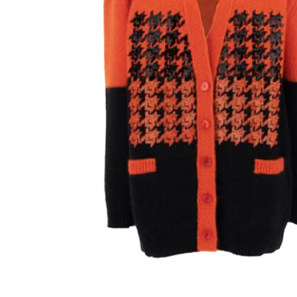 Purchase (W) GUCCI V领纽扣针织开衫橙色 810221998