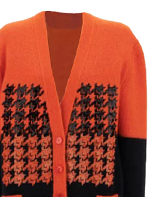 (W) GUCCI V領針織扣式開襟衫 橙色 810221998 Sizing (W) GUCCI V領針織扣式開襟衫 橙色 810221998