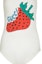 Lookbook (Women) GUCCI White Slim-Fit Bodysuit with Strawberry Print. 562025-XJA05-9381