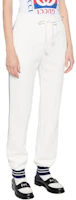 Purchase (W) GUCCI 白色Logo印花針織運動長褲 756598-XJFV7-9088