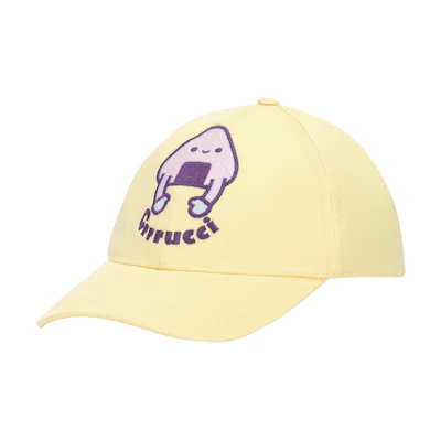 (Women) GUCCI Yellow Baseball Cap with Logo Embroidery. 737347-4HAYG-7400