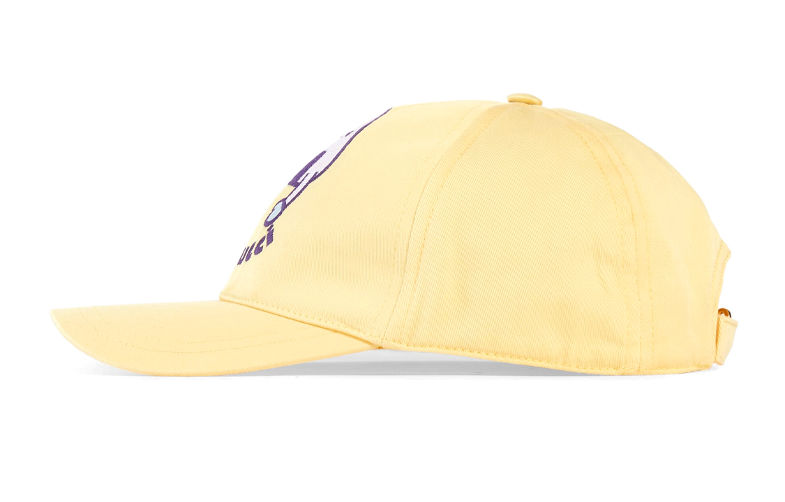 Lookbook (W) GUCCI Topi Baseball Kuning dengan Bordir Logo. 737347-4HAYG-7400