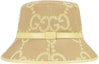 Lookbook (W) GUCCI イエローロゴ ファッション バケットハット. 730336-3HAPT-8875