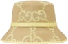 Shop (W) GUCCI イエローロゴ ファッション バケットハット. 730336-3HAPT-8875