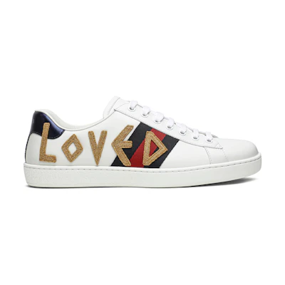(W) Gucci Ace 'Crystal'