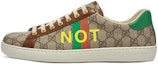 Buy (W) Gucci Ace '假\不真 印花' 636359 2GC10 8260