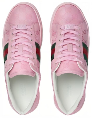 (W) Gucci Ace 'GG Crystal Kanvas - Merah Muda' 760774-FACRF-5856 Lookbook (W) Gucci Ace 'GG Crystal Kanvas - Merah Muda' 760774-FACRF-5856