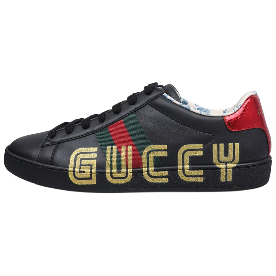 Buy (W) Gucci Ace 'Guccy 印花' 525268-0G2D0-1088