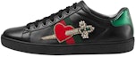 Buy (W) Gucci Ace Siri Kasut Sukan Kulit Lembu Hitam 472990-A38G0-1283