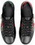 Shop (W) Gucci Ace Siri Kasut Sukan Kulit Lembu Hitam 472990-A38G0-1283