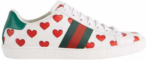 (Women) Gucci Ace 'Hearts' 676959-1XG60-9062 (Women) Gucci Ace 'Hearts' 676959-1XG60-9062