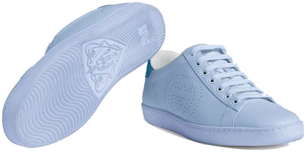 (W) 古驰 Ace '交织G - 蓝色' 运动鞋 598527-AYO70-4971 Lookbook (W) 古驰 Ace '交织G - 蓝色' 运动鞋 598527-AYO70-4971