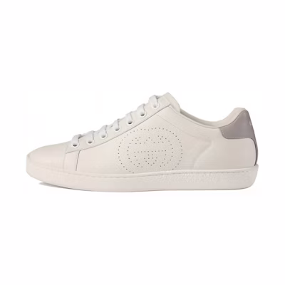 (W) Gucci Ace 'Interlocking G - White Grey'