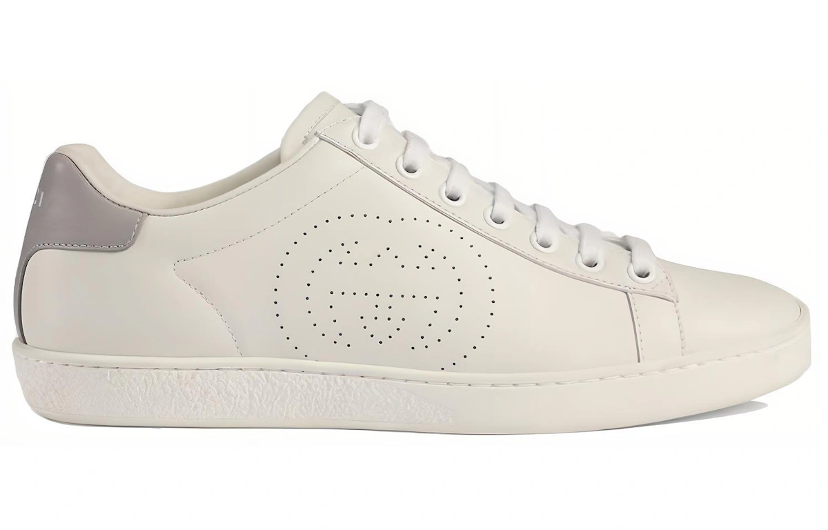 (Women) Gucci Ace 'Interlocking G - White Grey' 598527 AYO70 9094