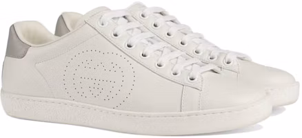 Shop (女款)Gucci Ace「連結 G - 白灰色」598527 AYO70 9094