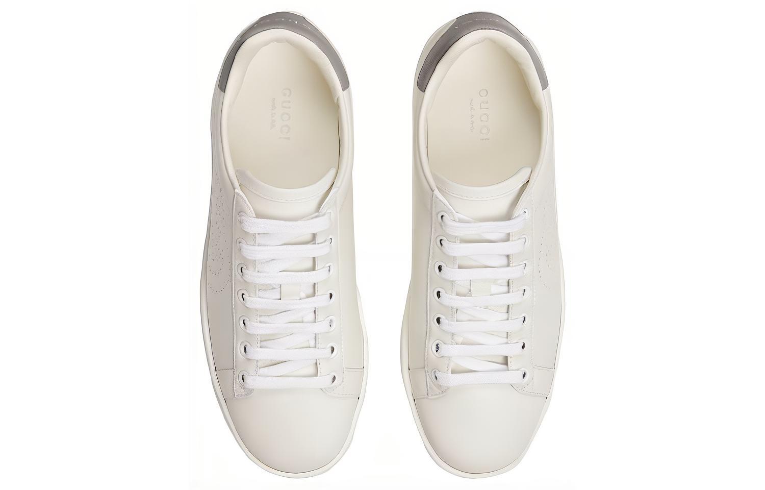 Purchase （女款）Gucci Ace「連結 G - 白灰色」598527 AYO70 9094