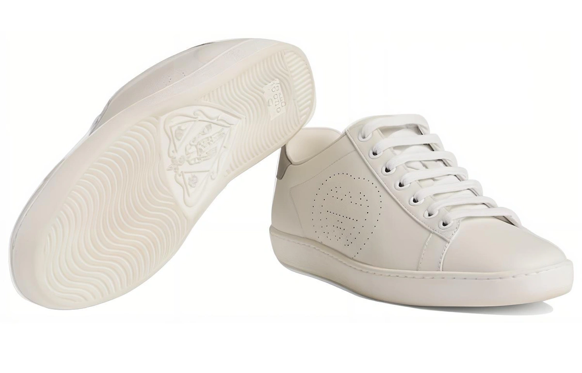 (Women) Gucci Ace 'Interlocking G - White Grey' 598527 AYO70 9094