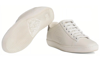 (Women) Gucci Ace 'Interlocking G - White Grey' 598527 AYO70 9094