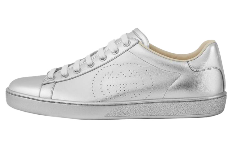 Buy (W) Gucci Ace 'Perak Metalik' 663168-B8B20-8106