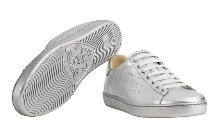 Purchase (W) Gucci Ace 'Perak Metalik' 663168-B8B20-8106