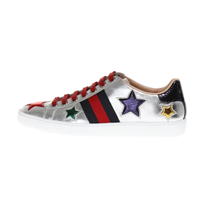 (W) Gucci Ace 'Silver'