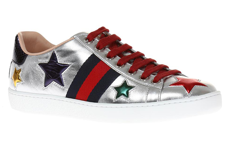 (W) Gucci Ace 'Silver' 圖 3