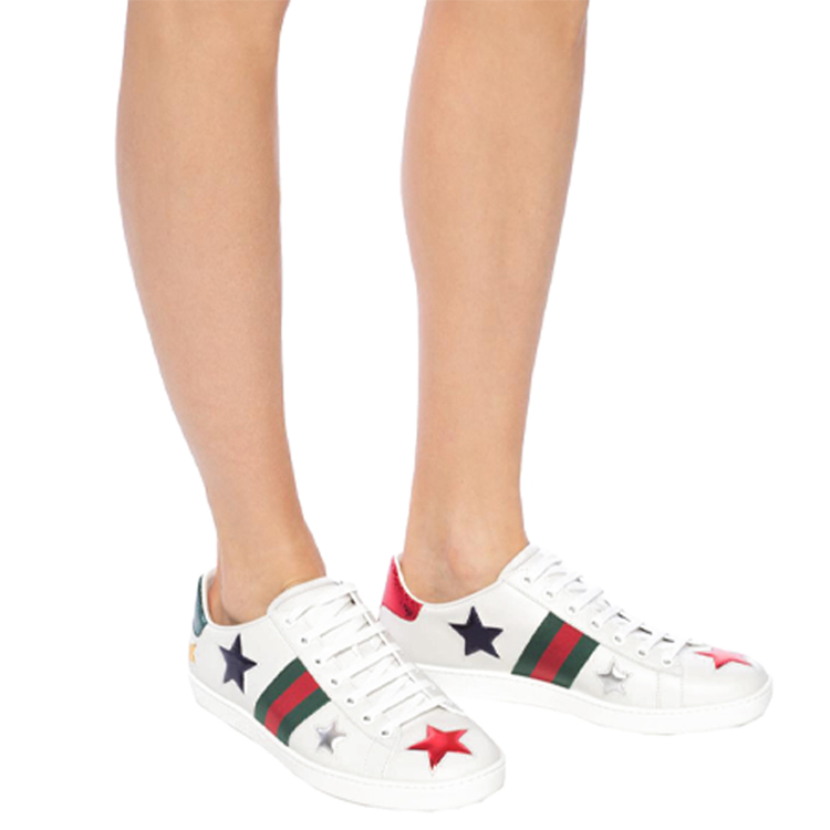 Sizing (W) Gucci Ace 'Bintang' 454562-DOP50-9076