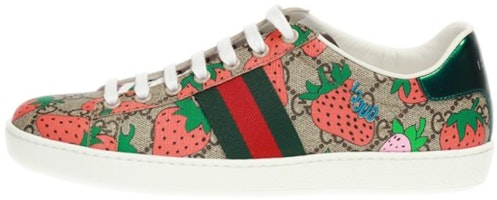 (Women) Gucci Ace 'Strawberry Beige' 433900-G2210-8960 (Women) Gucci Ace 'Strawberry Beige' 433900-G2210-8960